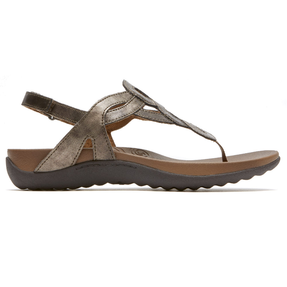 Rockport Womens Sandals Dark Brown - Ramona - UK 273-BAMNXS